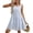 Light Blue, variant on Women's Round Neck Gingham Sleeveless Tiered Mini Dress, Lightweight Casual Plaid Summer Dress for Beach, Vacation & Daily Wear Red,L