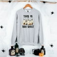 thumbnail image 2 of Halloween Sweatshirt Gift for Dog Lover Halloween Sweater Happy Ghost Hoodie Retro Spooky This is Boo Sheet Season Funny Vet Tech Present, 2 of 7