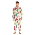 thumbnail image 4 of 1 Piece Adult Onesie Pajamas Cozy & Loose-Fit Sleepsuit Loungewear with Pockets Christmas Cookies Large, 4 of 7