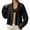 Black, variant on Gyexs Womens Cropped Cardigan Sweaters Open Front Coatigan Jacket Long Sleeve Sweater Coat Trendy Fall Winter Outerwear (Beige, Size S)