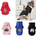 thumbnail image 2 of 2024 new pet clothing Fleece warm sports hoodie Large and medium dogs Pet hooded clothing Dog clothing (Red,XS), 2 of 7