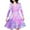 Light Purple, variant on XEGLSBU Little Girls Dresses Size 5-6 Rainbow Print Long Sleeve Dress for Kids Girls' Colorful Casual Dress for Ages 3 12 for Parties and Everyday Wear Light Purple Size 4-5 Years