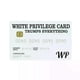 thumbnail image 5 of Official Race Card Trumps Everything Credit Card White Black Success Collectable Novelty Gag White Privilege Card, 5 of 5