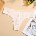 thumbnail image 2 of AherBiu Womens Underwear Cotton Seamless High Cut Thongs Stretch Low Rise Breathable Ladies Panties Briefs, 2 of 4
