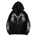 thumbnail image 5 of Mens Hoodies Long Sleeved Print Full Zip Up Hoodie Sweatshirt with Pocket Cozy Outfits Pullover, 5 of 5