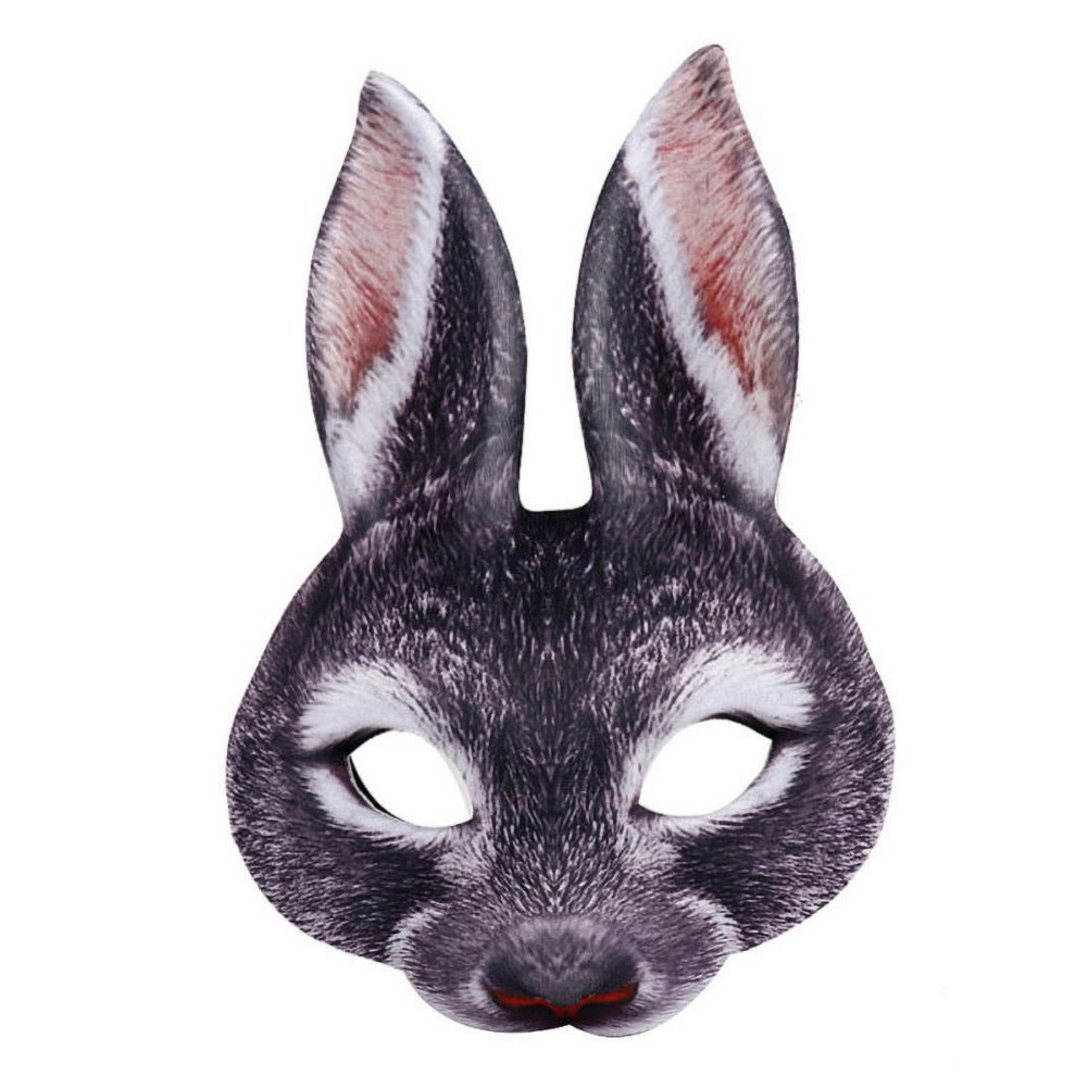 Buy Lovebay Women Men Half Face Ribbit Mask Halloween Cosplay Animal ...