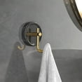 thumbnail image 2 of Ceramic Gold Wall Hook 2.4x2.4in No-Drill Adhesive Bathroom/Kitchen Hanger for Towels/Bags (Black/White/Red/Green 0.39lb)​, 2 of 6