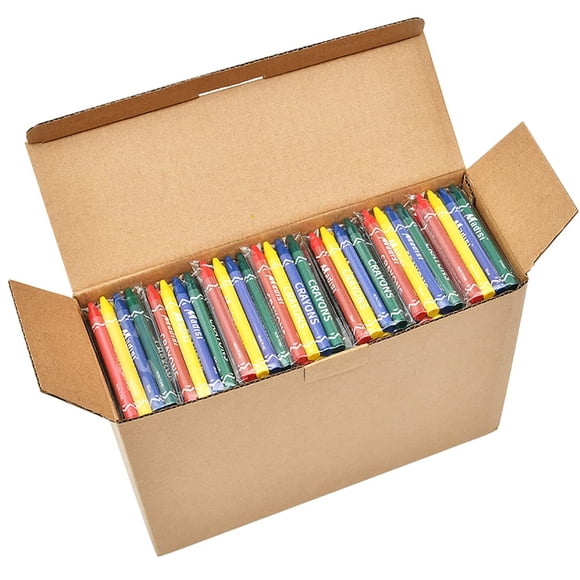 Crayones Madisi, paquete a granel, 600 unidades, 4 colores, 150 paquetes