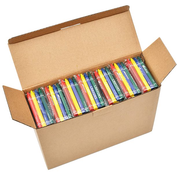 Crayones Madisi, paquete a granel, 600 unidades, 4 colores, 150 paquetes