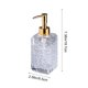 thumbnail image 3 of Dispensador de jabón líquido recargable para baño, cocina, gel de ducha, champú, loción. Envase de vidrio reutilizable con bomba, 320 ml, blanco, gris, rojo, dorado., 3 of 6