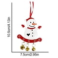 thumbnail image 2 of Campanas De Viento De Resina De Navidad Árbol De Navidad Muñeco De Nieve Campanas Colgantes Decoración Para Chimeneas Camas Puerta Yuarrent HA038995-00, 2 of 6