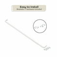 thumbnail image 4 of Achim Fantasia White Single Curtain Rod, 48-86", 2.5" Projection, 4 of 5