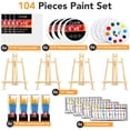 thumbnail image 2 of Set de lienzo y pintura acrílica ESRICH de 104 piezas con caballete, 2 of 7