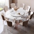 thumbnail image 3 of Round Replica Dining Table Restaurant Mobile Rustic Modern Makeup Nordic Dining Table Luxury Mesa De Jantar Hotel Furniture HDH My Lux Decor Round, 3 of 6