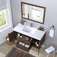 thumbnail image 5 of Stufurhome Helena Walnut 49 inch Wall Mounted Single Sink Bathroom Vanity, No Mirror, 5 of 9