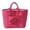 @002-Pink, variant on YiJuHui French Quilted Storage Basket with Bows, Cotton Organizer Tote for Cosmetics & Sundries, Vintage Plaid Desk Decor, Handheld Carry Box