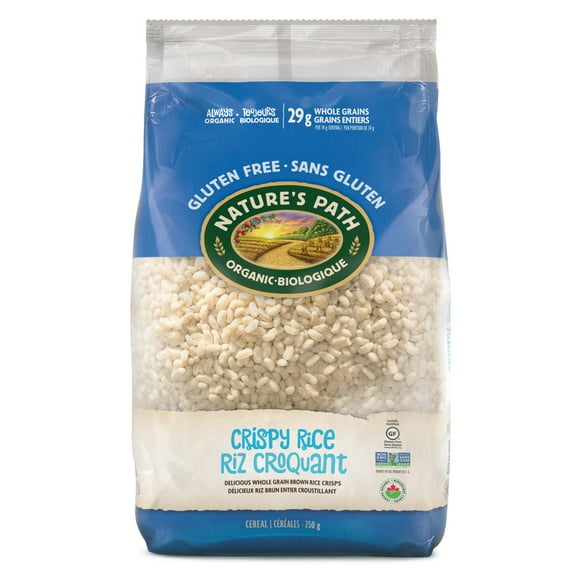 Nature's Path Organic Crispy Rice Cereal 750g EcoPac Bag, NP Crispy Rice Cereal