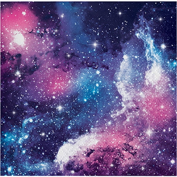 Creative Converting 336042 Galaxy Party Beverage Napkin