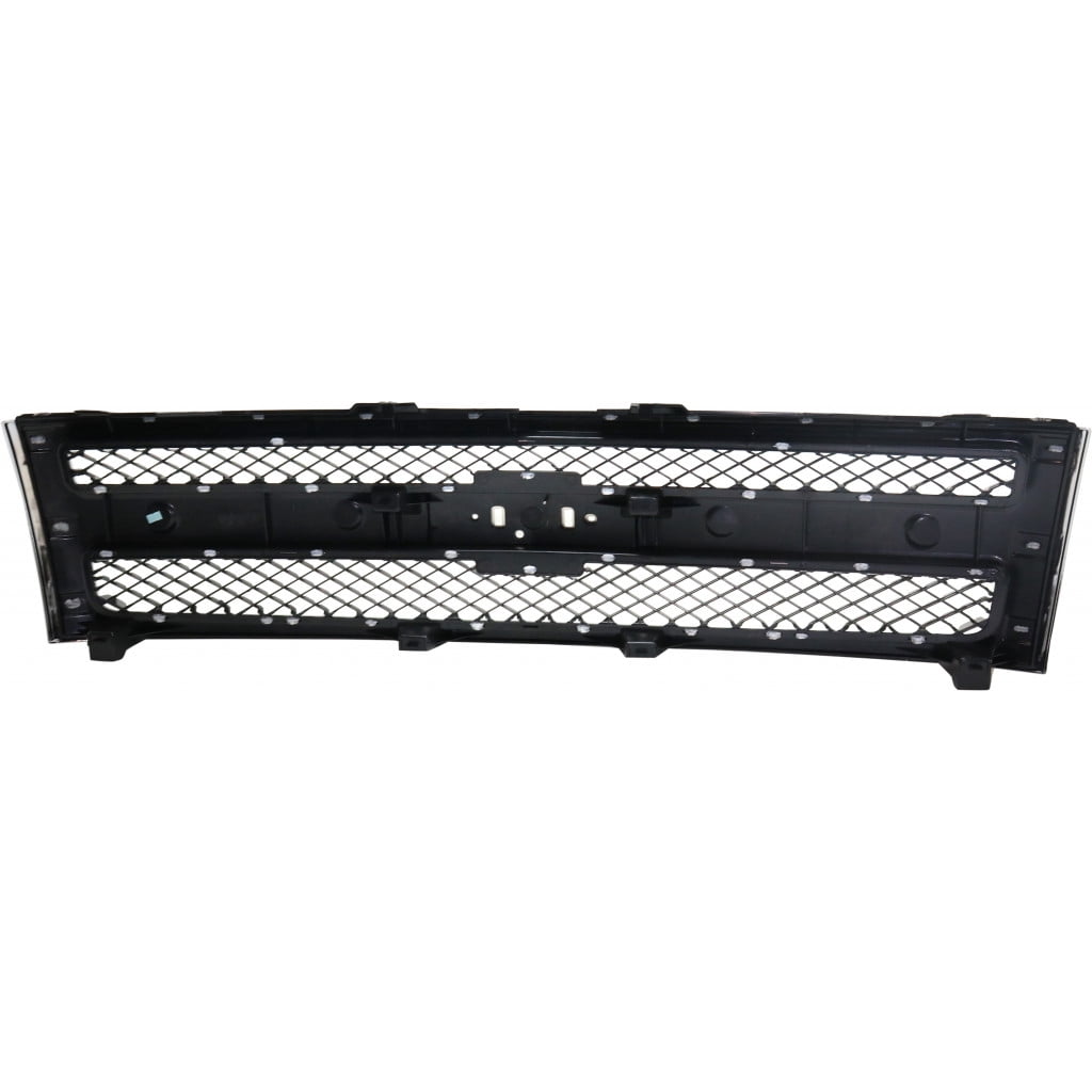 For Chevy Silverado 1500 Grille Assembly 2007-2013 | Plastic | Chrome Shell / Black Insert | Factory Installed | Excludes 2007 Classic Plastic | Textured Black | GM1200572 | 25810707