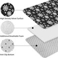 thumbnail image 5 of Black Christmas Snowflake Pattern Bathroom Rugs Sets 3 Piece,Toilet Cover Set,Absorbent Non Slip Bathroom Mats Sets with U-Shaped Contour Rug Toilet Rug Set, 5 of 5