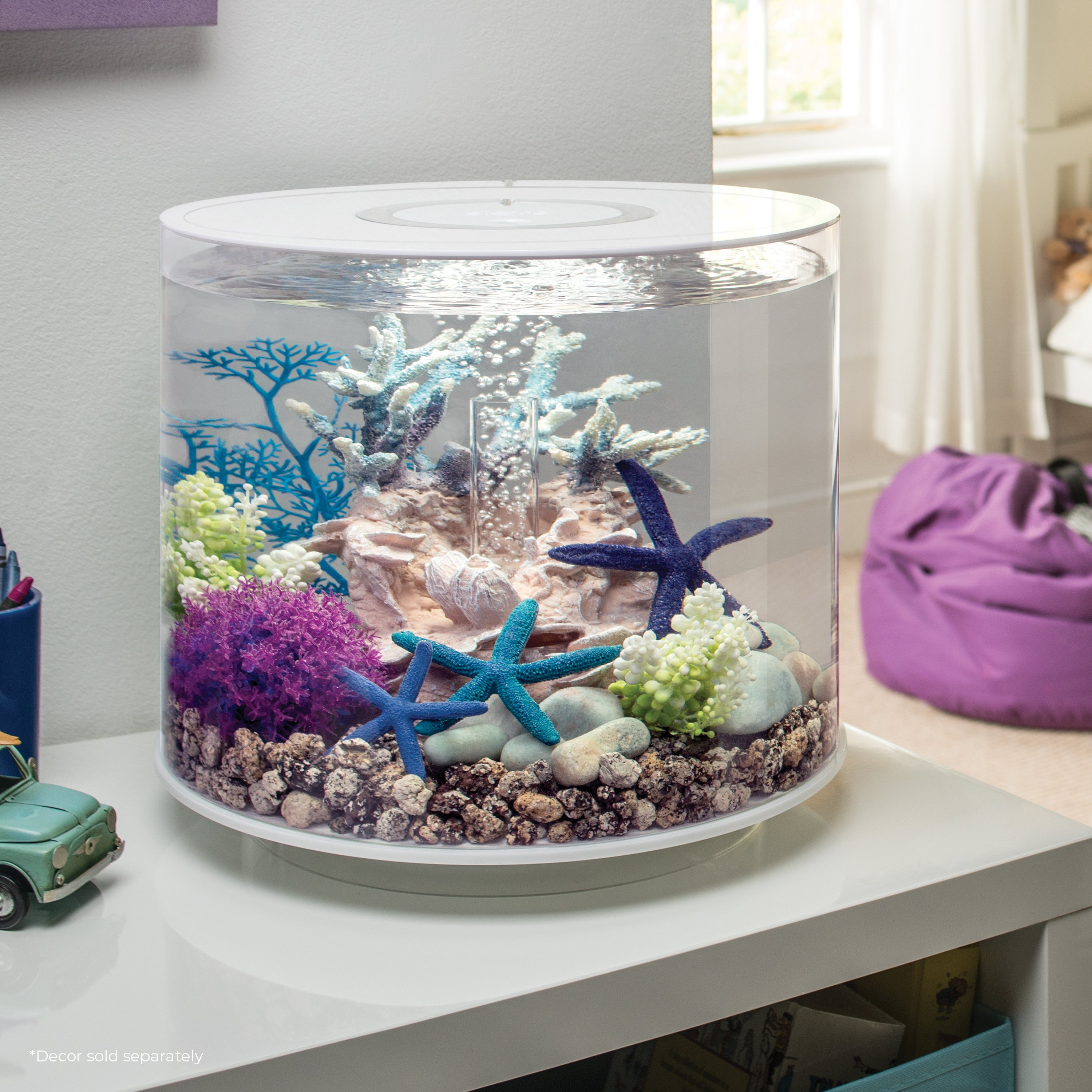 biOrb TUBE 15 Aquarium with Standard Light - 4 gallon, white