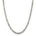thumbnail image 6 of 925 Sterling Silver 6mm Square Byzantine Chain 20 Inch, 6 of 7
