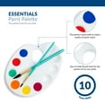 thumbnail image 3 of Royal & Langnickel Essentials - Ten-Well Oval Artist Paint Palette, 18 pack, 3 of 7