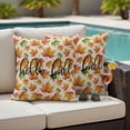 thumbnail image 4 of Fall Orange Maple Outdoor Waterproof Pillow Covers, Thanksgiving Autumn Leaves Retro Beige Decorative Square Throw Pillowcase Sofa Cushion Sham for Patio/Couch/Chair, 26"x26" 2 Pack, 4 of 8