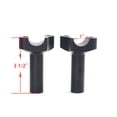 thumbnail image 4 of Black 3.5" Straight Handlebar Risers Clamp for Harley Dyna Street Bob Softail Sportster Super Glide Low Rider, 4 of 5
