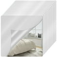 thumbnail image 2 of 12PCS Self Adhesive Acrylic Mirror,Mirror Tiles,2mm Thick Flexible Unbreakable Mirror Stickers Reflective Square Mirror Wall Stickers for Home Decor, 2 of 11