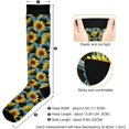 thumbnail image 3 of Coolnut Compression Socks Set of 2 Pairs for Women & Men - Best Support Socks for Running, Nurses, Travel (Sunflower and Butterfly) Gift, 3 of 7