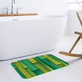 thumbnail image 2 of Tapis de Porte d'Entrée Tapis de Sol pour Décoration Intérieure, Tapis de Couloir en Mousse à Mémoire de Forme Vert Bambou Antidérapant Absorbant Lavable, 18x30 Pouces Tapis de Bienvenue pour Décoration de Chambre Salon, 2 of 6