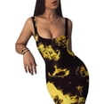 thumbnail image 5 of Gibobby Vestido casual de verano para mujer Vestido midi sin mangas Vestidos Tank Party Club Mini vestido de mujer Tie-dye Vestido de mujer(Negro,M), 5 of 5