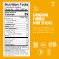 thumbnail image 3 of Chomplings Antibiotic Free Original Turkey Mini Jerky Snack Sticks (24 Count), 3 of 7