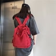 thumbnail image 3 of Mochila de nailon vintage de color para mujer, sencilla, de gran capacidad, para estudiantes de secundaria, mochila para estudiantes universitarios, 3 of 6