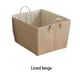 thumbnail image 4 of Toystoory Cesta de almacenamiento Rectangular apilable Papelera de tela Caja organizadora de artículos diversos para el hogar Sala de estar Almacenamiento y organización del hogar Marrón 45x35x25cm, 4 of 6