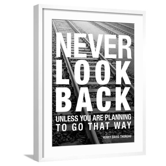 Art.com Never Look Back Art Print by Walter Bibikow, White Frame Wall Art, 23" x 29"