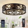 thumbnail image 1 of Ventilador de techo LEDIARY de 20 pulgadas, con montaje empotrado y con APP Remote, 1 of 8