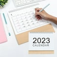 thumbnail image 4 of Desk Calendar Foldable Triangular Base Clear Printing 2023 New Year Bedroom Tabletop Calendar Home Decor for Daily Use, 4 of 10