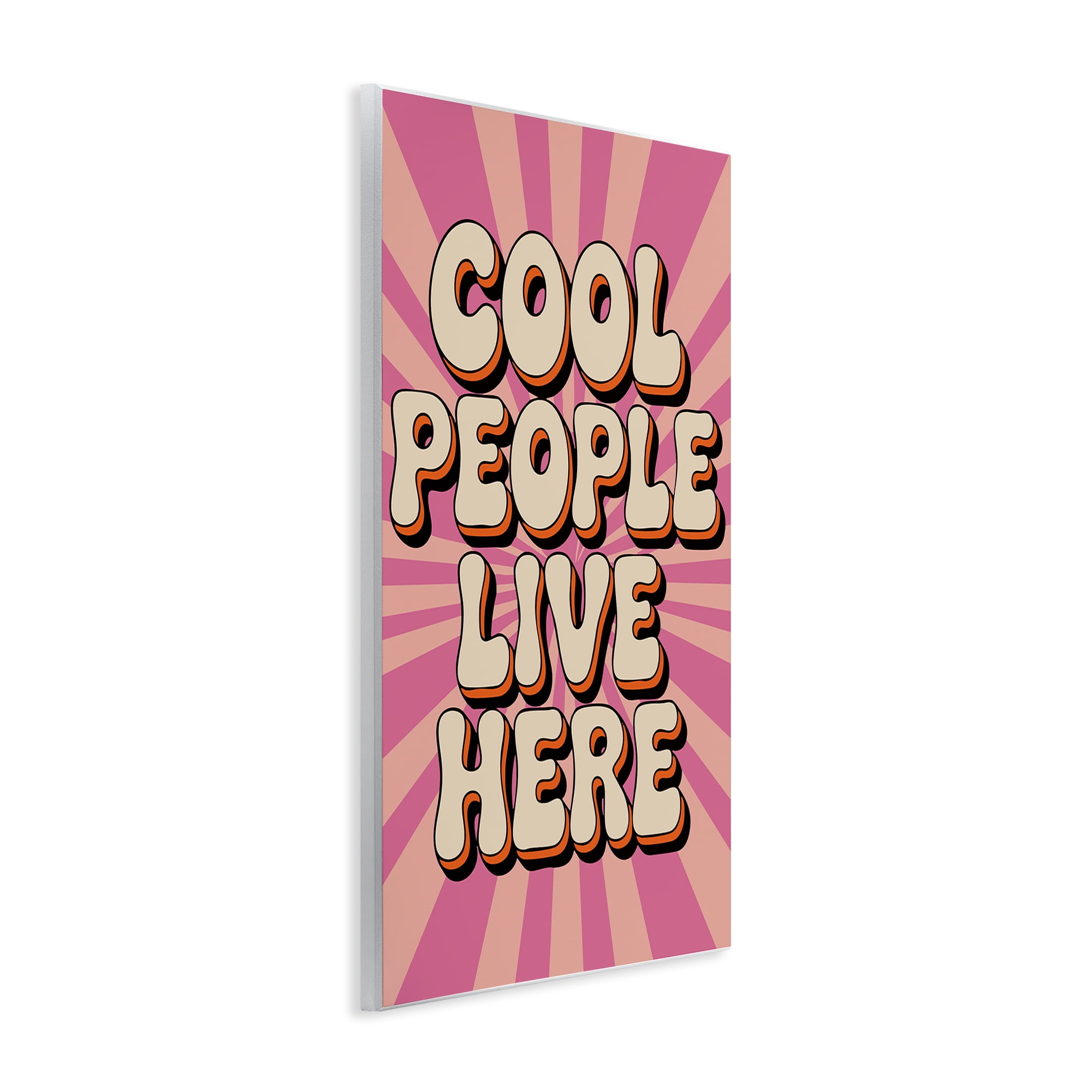 Stupell Industries Groovy Cool People Live Here Wall Plaque Art, design by Andreas Magnusson