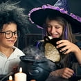 thumbnail image 3 of Mini Witch Cauldron Set - 4-Piece Black Cauldron with Handles for Halloween Candy, Kitchen Baking, and Halloween Witch Party Decorations(Black1,5X4In), 3 of 8