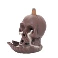 thumbnail image 1 of Purple Sand Incense Burner, Waterflow Backflow Incense Holder, Skeleton Ash Catcher, Zen Decor-Skeleton-A, 1 of 5