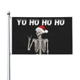 thumbnail image 2 of Christmas Skull Yo Ho Ho Ho Flag 3x5 Ft Outdoor Indoor With Grommet Garden Yard Banner Decorative Sign, 2 of 6