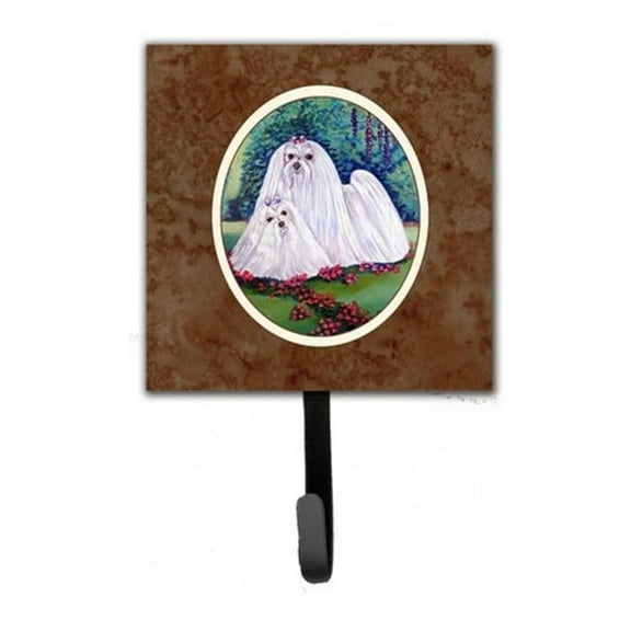 Maltese Momma & Puppy Leash or Key Holder