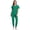 Green, variant on pstuiky Scrubs for Women, Women's Short Sleeve Round Neck Scrub Set Solid Color Nurse Uniform with Pants Casual Workwear for Nurses Work, Daily Wear and Home, Army Green S