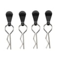 thumbnail image 1 of 4 Uds RC cuerpo Clip Pin acero inoxidable forma R Universal para 1/8 1/10 coche de Control remoto, 1 of 8