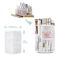 thumbnail image 3 of Organizador de maquillaje seinlife 360, giratorio, ajustable, blanco, 3 of 6