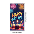 thumbnail image 3 of LUUFILx Happy Birthday Banner Backdrop Decoration Party Supplies Cupcake Background Photography Props Colorful Fireworks Festive Event Decor Celebration, 3 of 9