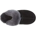 thumbnail image 6 of BEARPAW Women's Loki Multiple Colors Women's Slippers Women's Shoe Comfortable & Light-Weight 9.5 Black/Grey, 6 of 7