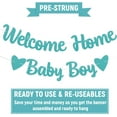 thumbnail image 6 of Welcome Baby Boy Banner for Baby Shower, Gender Reveal Baby Shower Decorations Blue Glitter, 6 of 6